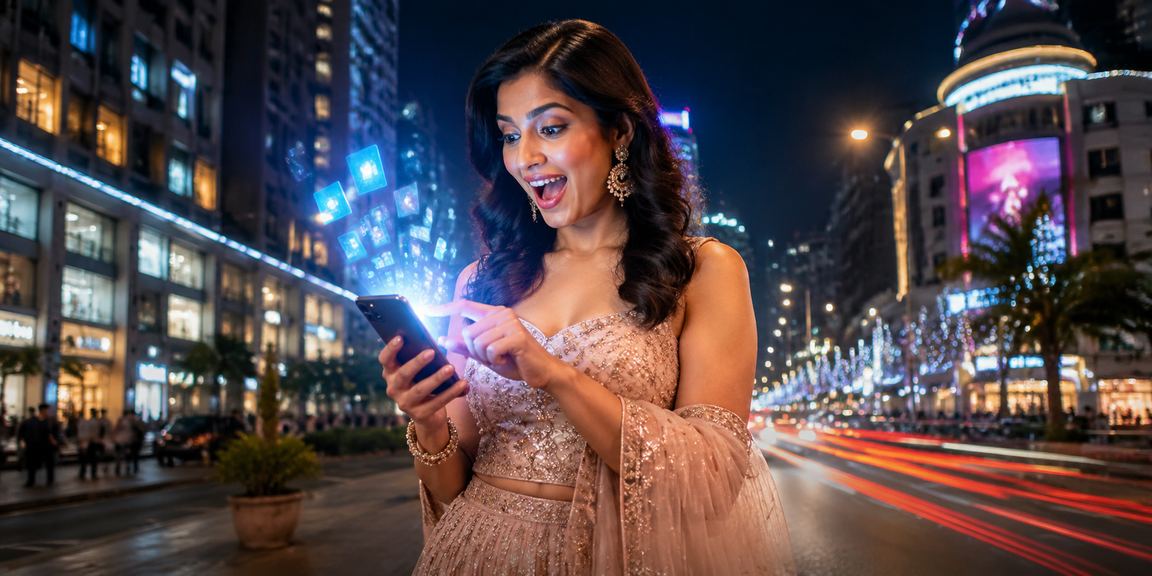 Indian user making payment via UPI app